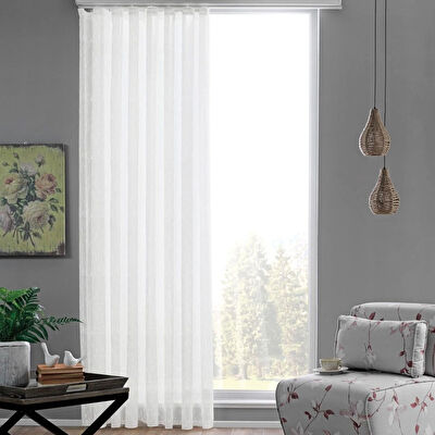 Taç Erısman Hazır Tül Perde Ekru 250X260 cm