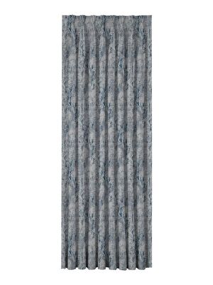 Taç Sora Fon Perde Lacivert Gri ( Max Yükseklik : 295 cm )