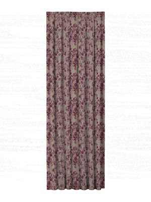 Taç Budeys Fon Perde Kırmızı ( Max Yükseklik : 295 cm )