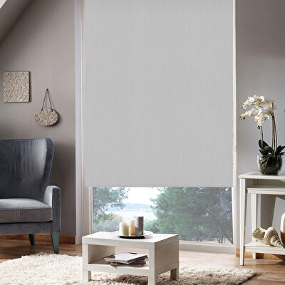 Taç Kendini Temizleyen Stor Perde Gri ( Max En : 200 cm )