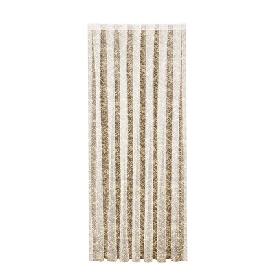 Taç Apron Örme Tül Perde Hardal Sarı ( Max Yükseklik : 265 cm )