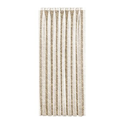 Taç Apron Örme Tül Perde Hardal Sarı ( Max Yükseklik : 265 cm )