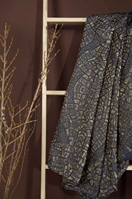 Taç Solvia Fon Perde Lacivert ( Max Yükseklik : 275 cm )