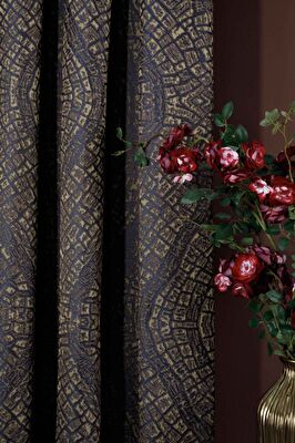 Taç Solvia Fon Perde Lacivert ( Max Yükseklik : 275 cm )