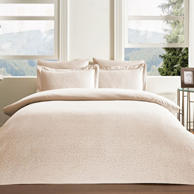 Taç Leo Jakar Çift Kişilik Nevresim Takımı Taş