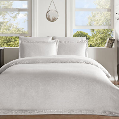 Taç Blanca Jakar Çift Kişilik Nevresim Takımı Vizon