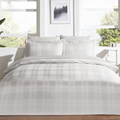 Taç Carly Jakar Çift Kişilik Nevresim Takımı Vizon