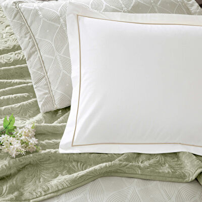 Taç Gardenya Abiye Çeyiz Set Yeşil