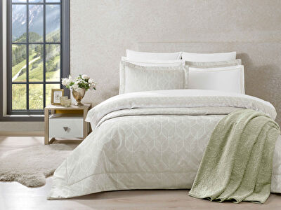 Taç Gardenya Abiye Çeyiz Set Yeşil