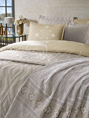 Taç Margaret Abiye Çeyiz Set Vizon