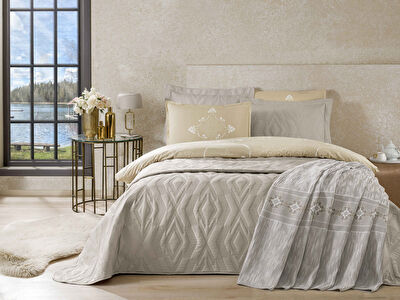 Taç Margaret Abiye Çeyiz Set Vizon