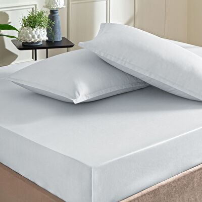 Taç Color Dreams Saten Çift Kişilik Çarşaf Seti Gri