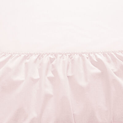 Taç Ranforce Lastikli King Size Çarşaf Set Pudra