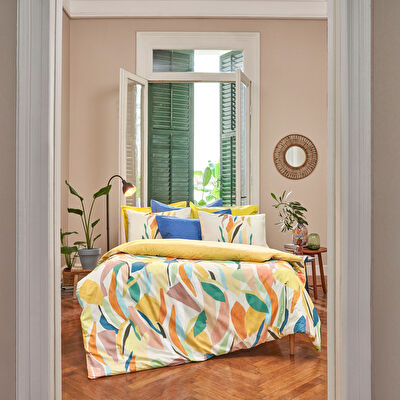 Taç Joey Ranforce Tek Kişilik Nevresim Takımı Turuncu