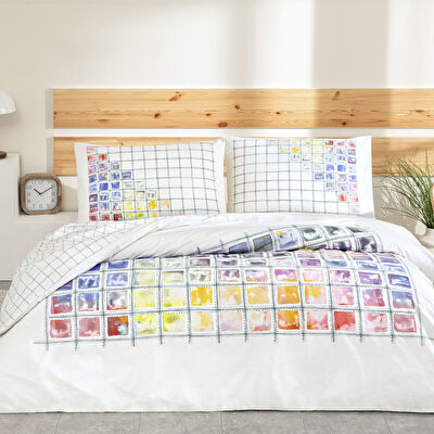 Taç Charmian Ranforce Çift Kişilik Nevresim Takımı Pembe