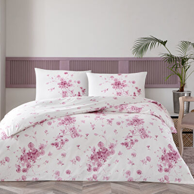 Taç Marian Ranforce Tek Kişilik Nevresim Takımı Pembe