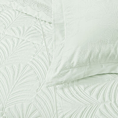 Taç Eleanor Yatak Örtülü Çift Kişilik Nevresim Seti Mint