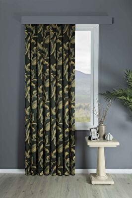 Taç Vulcano Fon Perde Yeşil ( Max Yükseklik : 300 cm )