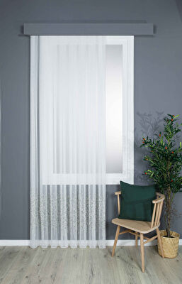 Taç Vıtamos Brode Tül Perde Yeşil ( Max Yükseklik : 280 cm )