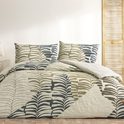 Taç Ella Ranforce Tek Kişilik Nevresim Takımı Kahverengi