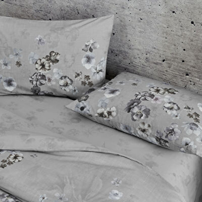 Taç Claire Ranforce Çift Kişilik Nevresim Takımı Gri