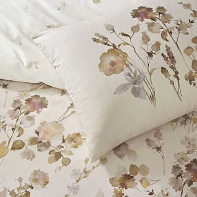 Taç Nina Ranforce Tek Kişilik Nevresim Takımı Bej