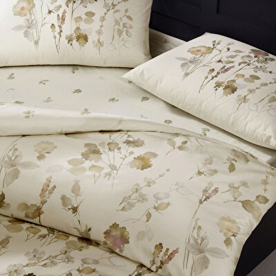 Taç Nina Ranforce Tek Kişilik Nevresim Takımı Bej