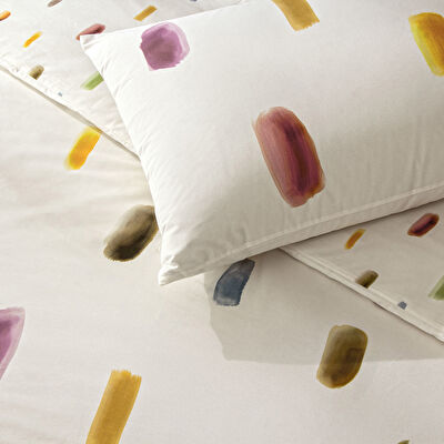 Taç Jullian Ranforce Tek Kişilik Nevresim Takımı Kremrengi