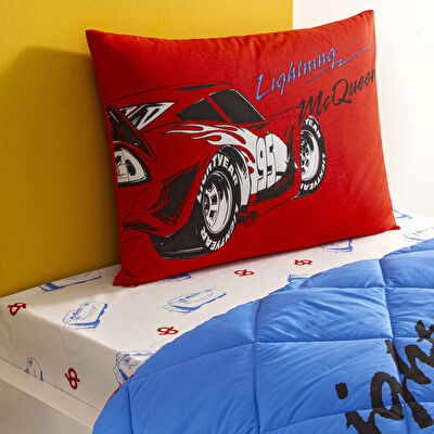 Taç Lisanslı Disney Cars Mcqueen Tek Kişilik Pamuk Yorgan Seti