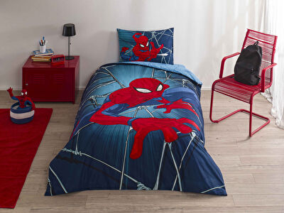 Taç Lisanslı Spiderman Rise Pamuk Tek Kişilik Nevresim Takımı