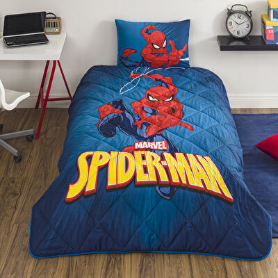 Taç Lisanslı Spiderman Classical Tek Kişilik Pamuk Yorgan Seti
