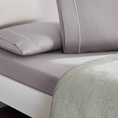 Taç Jakar Vıgnes Çift Kişilik Pike Takımı Antrasit