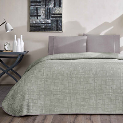 Taç Jakar Vıgnes Tek Kişilik Pike Takımı Antrasit