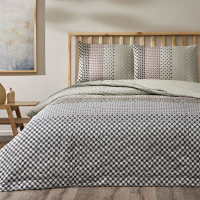 Taç Breeze Ranforce Tek Kişilik Complete Set Gri