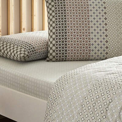 Taç Breeze Ranforce Tek Kişilik Complete Set Gri