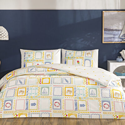 Taç Varıo Ranforce Tek Kişilik Nevresim Takımı Sarı