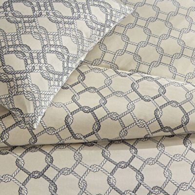 Taç Galen Ranforce Çift Kişilik Nevresim Takımı Gri