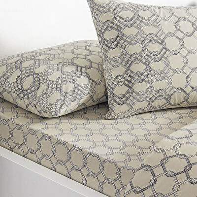 Taç Galen Ranforce Çift Kişilik Nevresim Takımı Gri