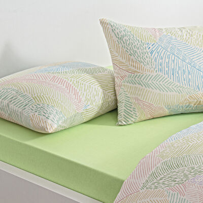 Taç Cardie Ranforce Çift Kişilik Nevresim Takımı Turkuaz