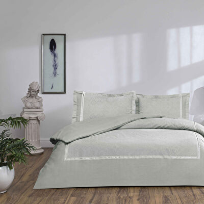 Taç Salvorıa Saten Çift Kişilik Nevresim Takımı Lila