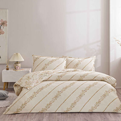 Taç Livia Seç&Ser Çift Kişilik Nevresim Takımı Ekru