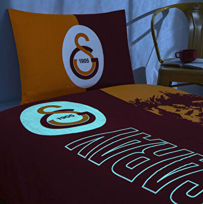 Taç Lisanslı Galatasaray Şanlı Aslan Pamuk Tek Kişilik Nevresim Takımı
