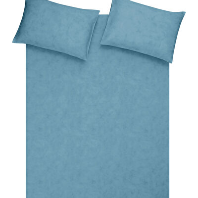 Taç Butik Marıs Pamuk Yastık Kılıfı Mavi