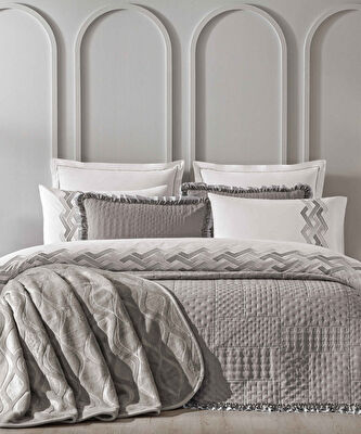 Taç Amara 3lü Çeyiz Seti Gri