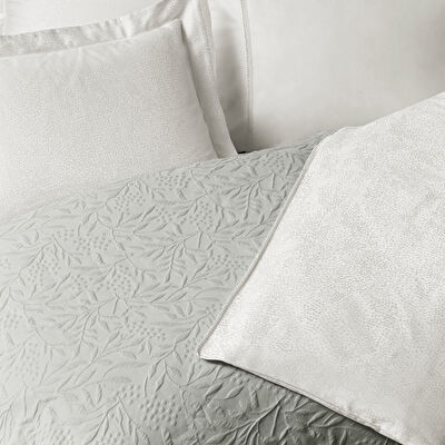 Taç Clarissa Yatak Örtülü Çift Kişilik Nevresim Seti Gri