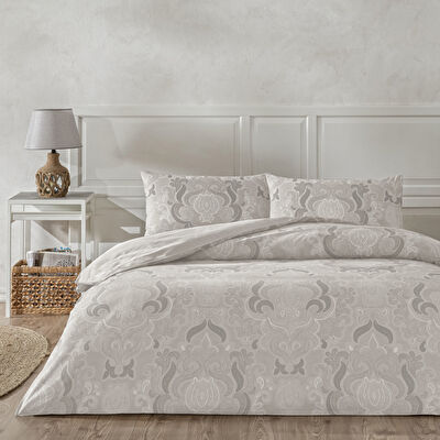 Taç Norellia Ranforce Çift Kişilik Nevresim Takımı Gri