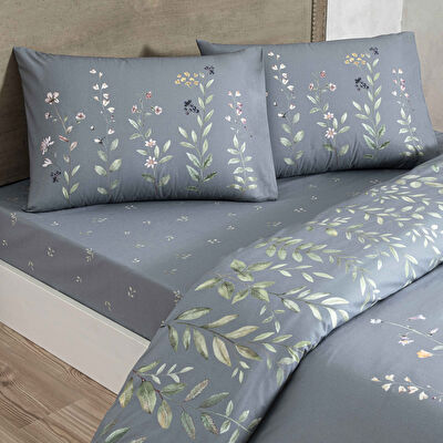 Taç Serelis Ranforce Tek Kişilik Nevresim Takımı Mavi