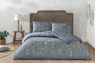 Taç Serelis Ranforce Tek Kişilik Nevresim Takımı Mavi