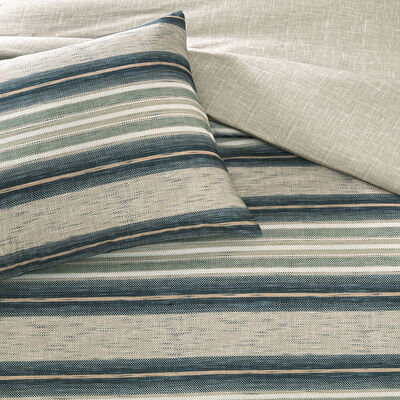 Taç Nores Ranforce Çift Kişilik Nevresim Takımı Mavi