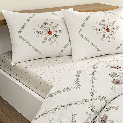 Taç Elira Çift Kişilik Her Mevsim Complete Set Beyaz